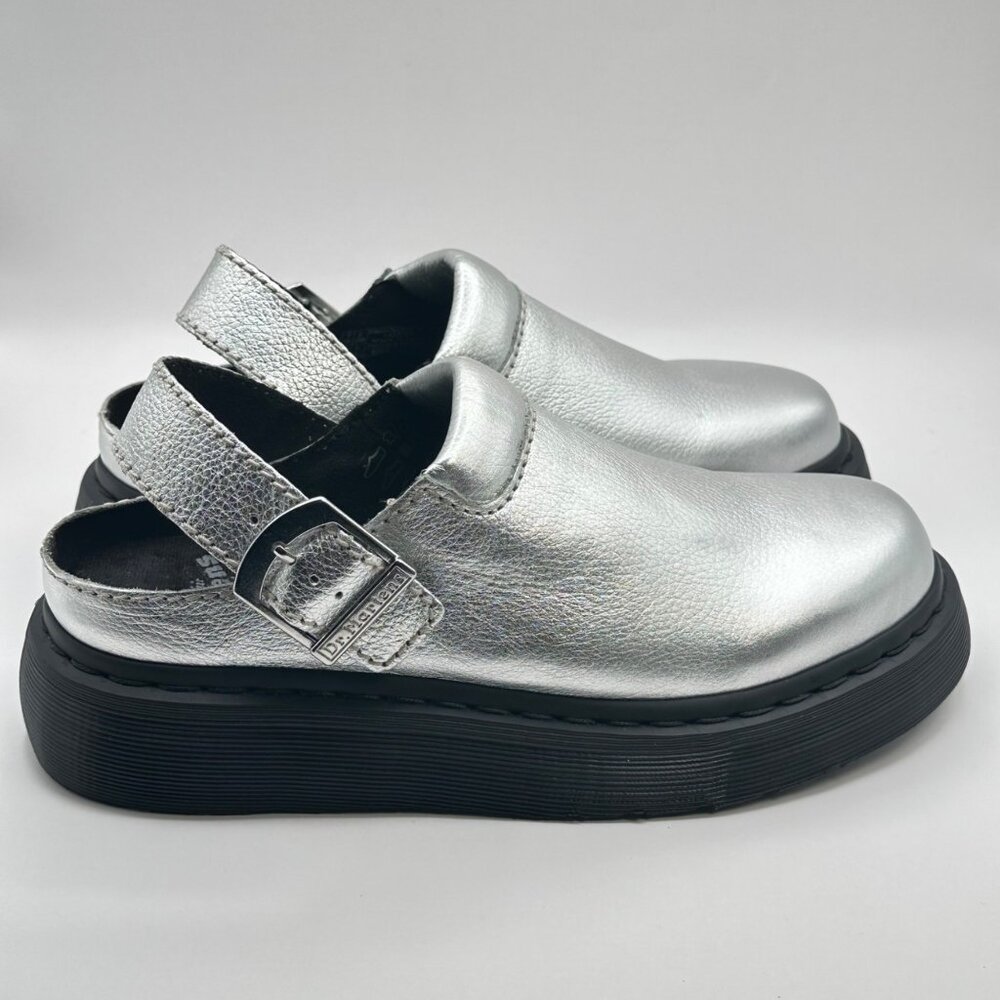 Women's Dr. Marten's Laketen Size 9 Metallic Leather Sling Back Shoes - Picture 4 of 10